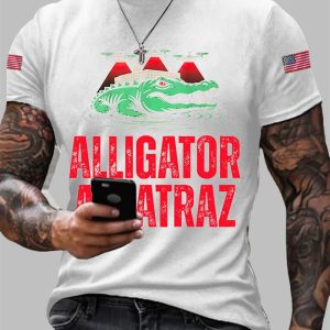 Alligator Alcatraz Funny Florida Everglades Dark Humor T-shirt