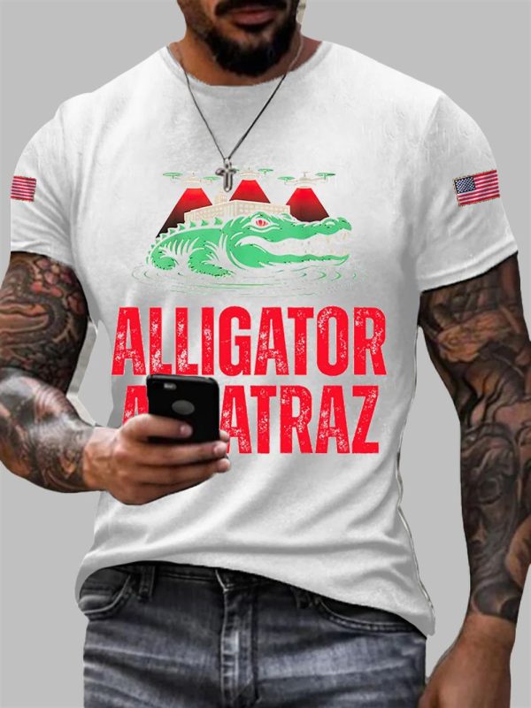Alligator Alcatraz Funny Florida Everglades Dark Humor T-shirt