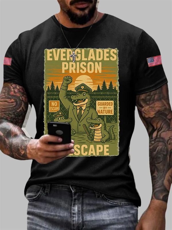 Alligator Alcatraz Funny Florida Everglades Dark Humor T shirt 2 1