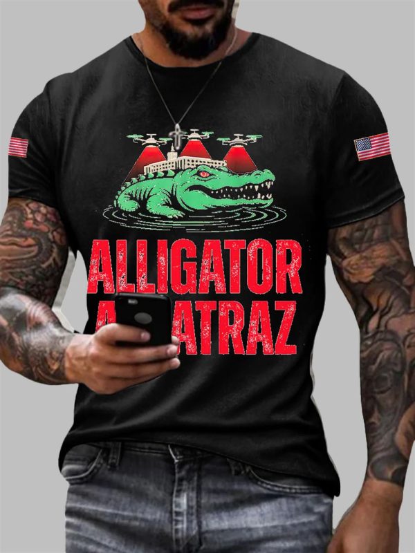 Alligator Alcatraz Funny Florida Everglades Dark Humor T shirt 3