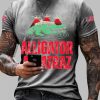 Alligator Alcatraz Funny Florida Everglades Dark Humor T shirt 4