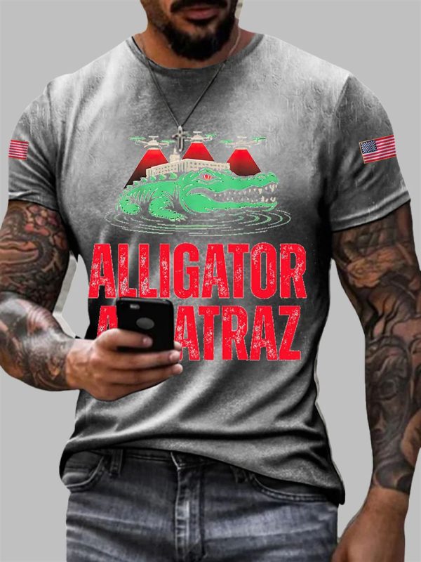 Alligator Alcatraz Funny Florida Everglades Dark Humor T shirt 4