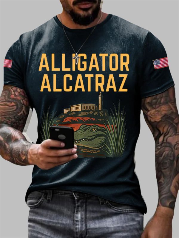 Alligator Alcatraz Funny Florida Everglades Dark Humor T shirt 5