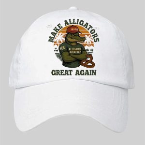 Alligator Make America Great Again Print Hat