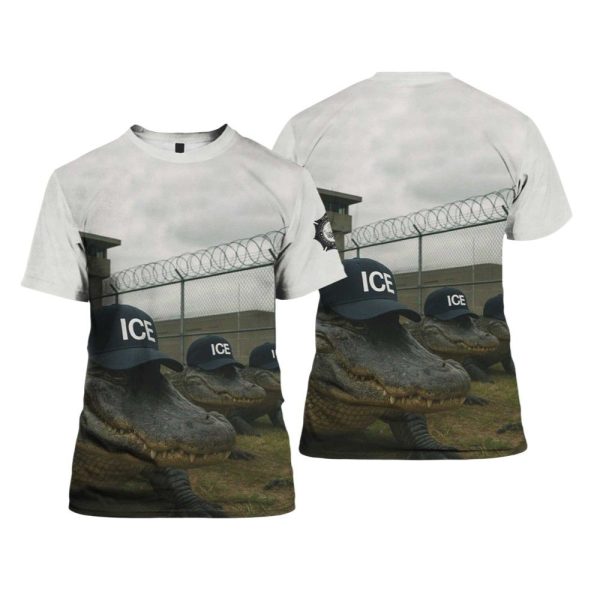 Alligators Alcatraz ICE Outside Florida Prison Shirt 1 2