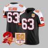 Bay Buccaneers Throwback 50th Season Patch Vapor Jersey 2025 1 1