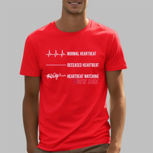 Boston Red Sox Normal Heartbeat Deceased Heartbeat Heartbeat Watching Shirt 5 3