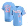 Braves Acuna Jr Pink Bubblegum 2025 Jersey 1 2