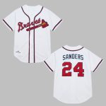 Braves Atlanta Sanders 24 Jersey 2025