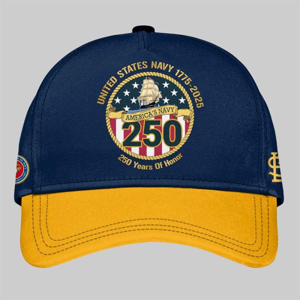 Cardinals US NAVY 250th Birthday Celebration Hat