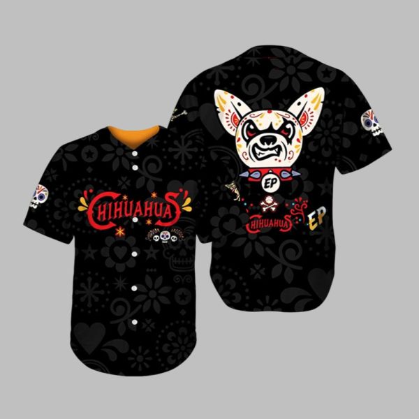 Chihuahuas Dia de los Muertos 2025 Baseball Jersey 1 1