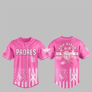1 SD Padres 2025 Breast Cancer Awareness Month Jersey