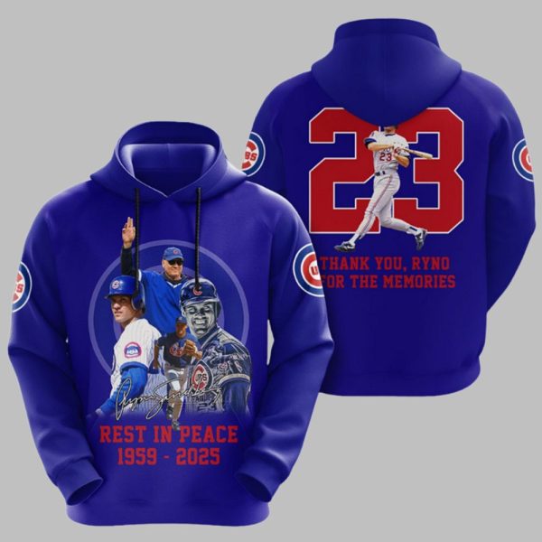 Cubs Ryne Sandberg Rest In Peace 1959 2025 Thank You For The Memories Shirt 2