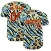 Custom Pattern Rave Party Animal Tiger Leopard Print Baseball Jersey 1 2