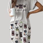 Cute Pug Casual Pajama Set