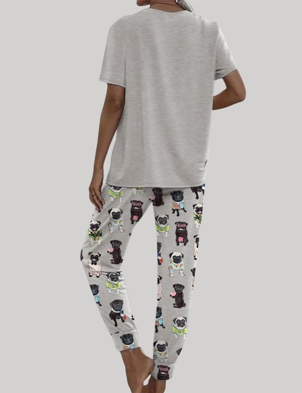 Cute Pug Casual Pajama Set 2