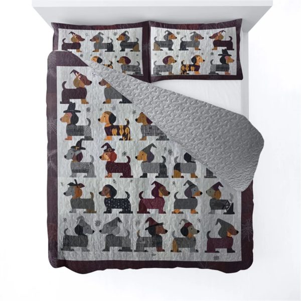 Dachshund Halloween All Season Bedding Set