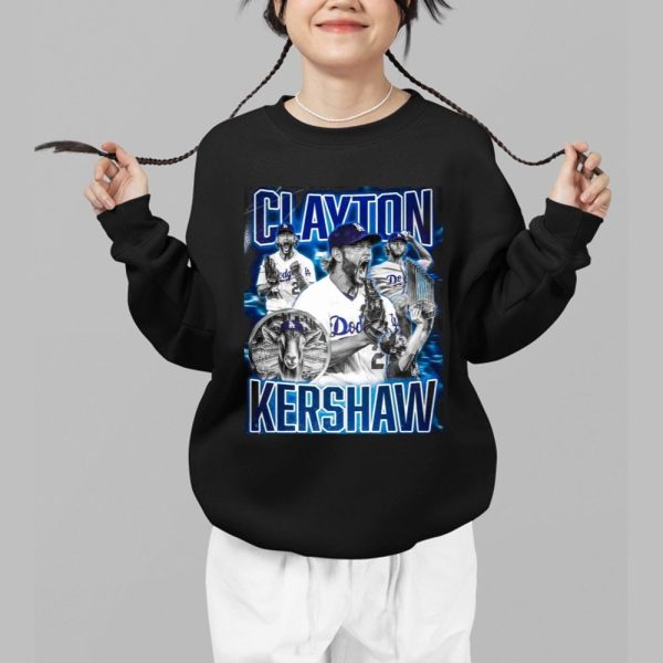 Doyers Dave Clavton Kershaw The Goat Blk Shirt 1 b