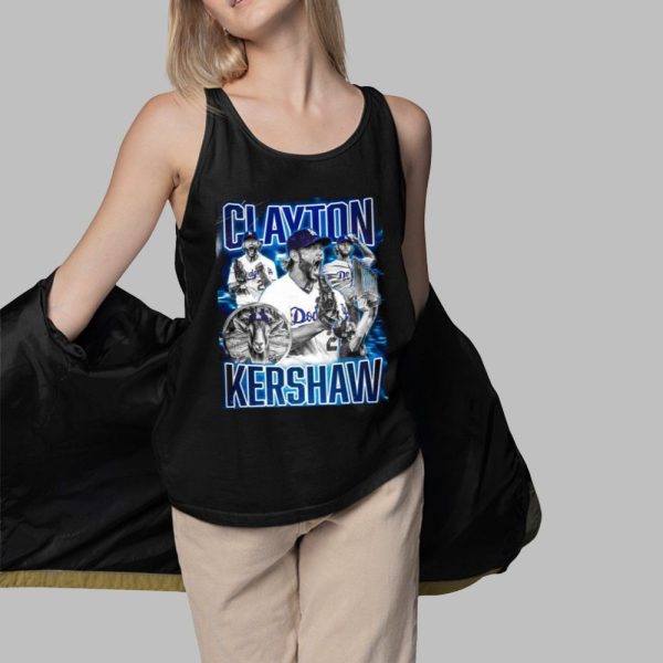 Doyers Dave Clavton Kershaw The Goat Blk Shirt 3 1