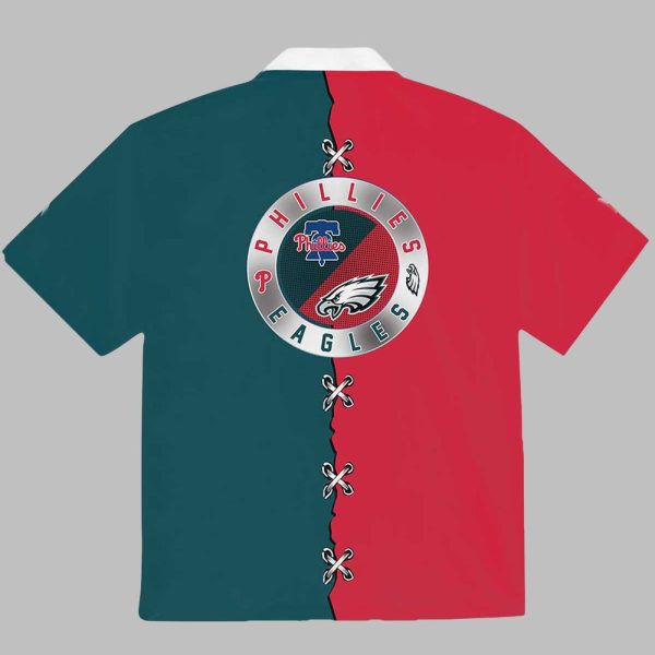 Eagles x Phillies Personalized Hawaiian Shirt 2