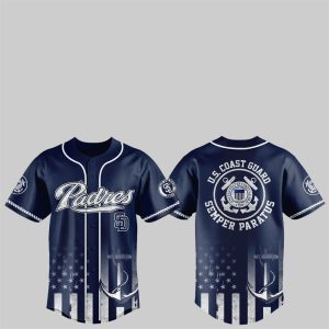 1 2025 SD Padres US Coast Guard Semper Paratus Jersey