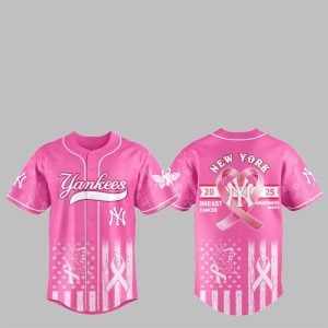 1 NY Yankees 2025 Breast Cancer Awareness Month Jersey