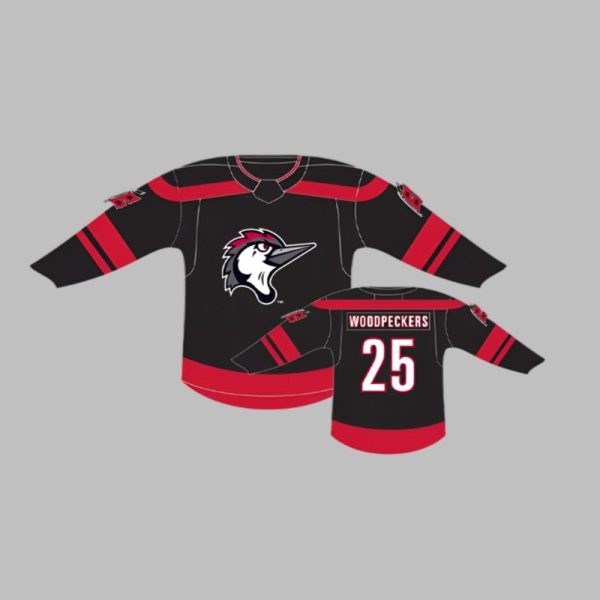 Fayetteville Woodpeckers Hockey Night Jersey Giveaway 2025 1 1