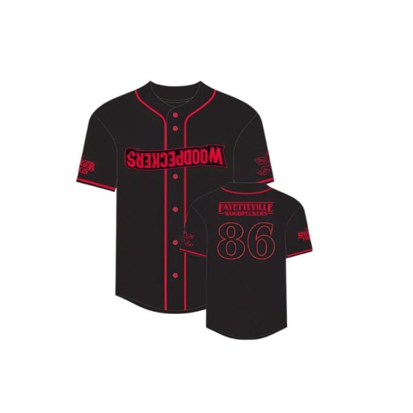 Fayetteville Woodpeckers Stranger Things Night Jersey 2025 Giveaway 1 2