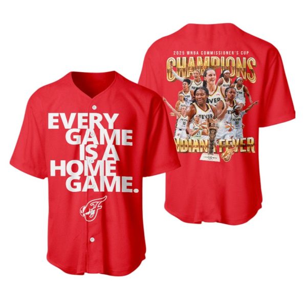Fever Every Game Is Home Game 2025 Commissioners Cup Champions Jersey 1 2
