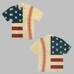 Flag Tennis Short Sleeves Hawaiian Shirt