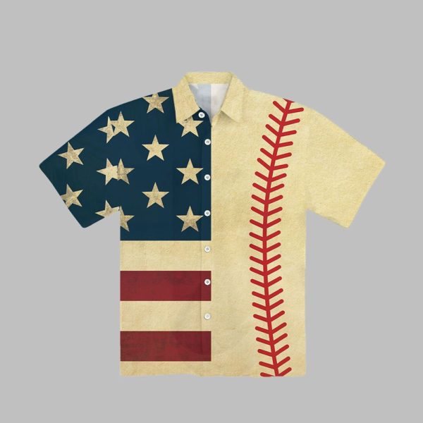 Flag Tennis Short Sleeves Hawaiian Shirt 1