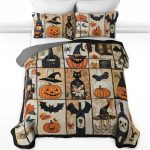 Gentle Wine Bottles Halloween All Season Bedding Set