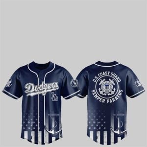 1 2025 LA Dodgers US Coast Guard Semper Paratus Jersey