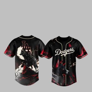 LA Dodgers Wolf Night Jersey 2025 1 1