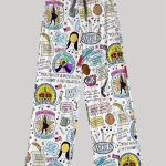 Hamilton Musical Contrast Wide Leg Pants