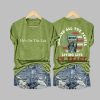 Hes On The List Imagine All The People Living Life in Peace Print V Neck T shirt 1
