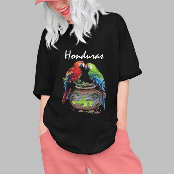 Honduras Parrots And Cultural Landscape Shirt 0 1