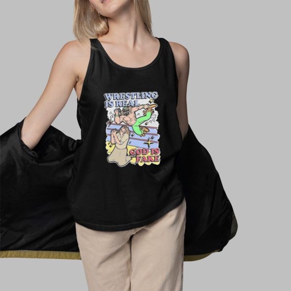 Hulk Hogan Wrestling Is Real God Is Fake Shirt 3 1