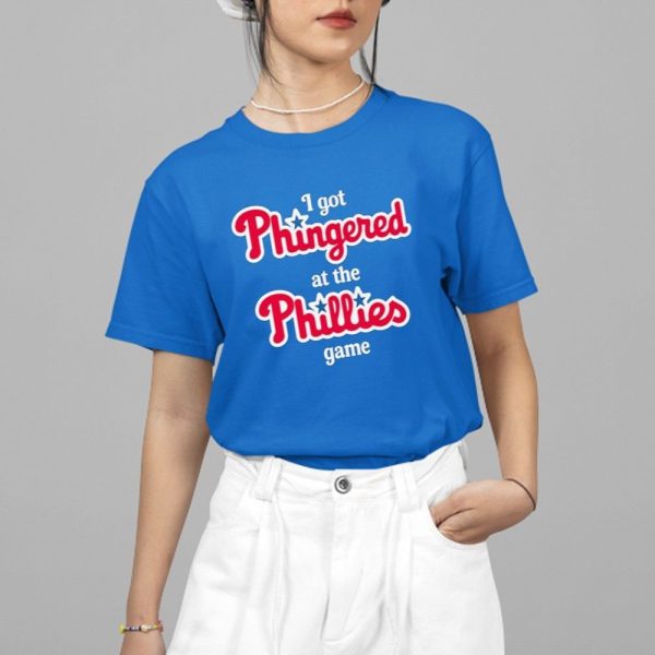 I Got Phingered At The Phillies Game Shirt 4 15