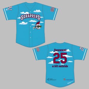 Mahoning Valley Scrappers Junior Achievement Night Jersey 2025 Giveaway 0