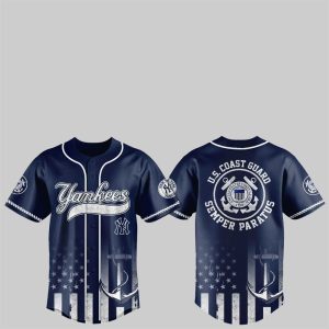 1 2025 NY Yankees US Coast Guard Semper Paratus Jersey