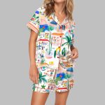 Italian Mediterranean Beach Pajama Set