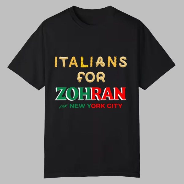 Italians For Zohran For New York City Shirt 0 0
