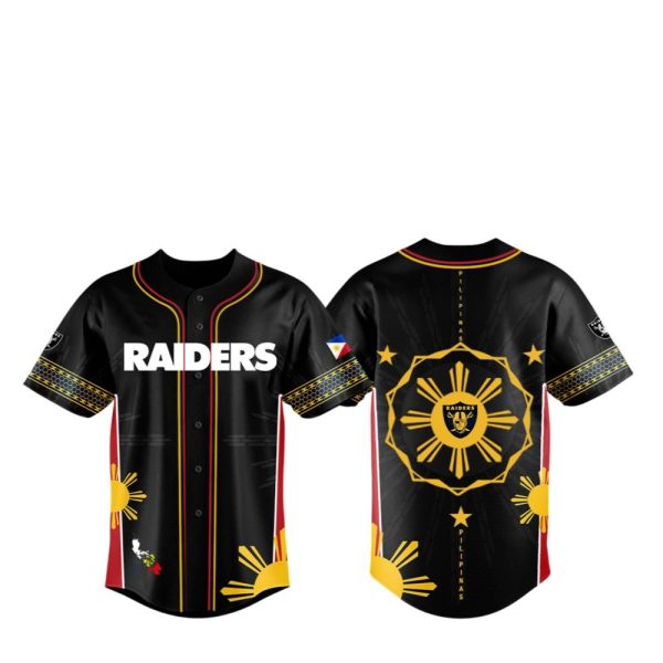 2025 Raiders Celebrating Filipino Heritage Night Jersey 1 2