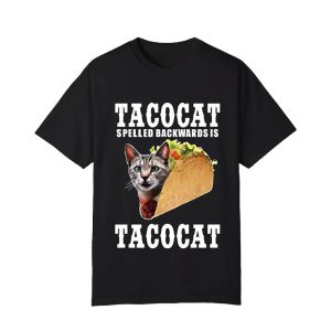 1 Joey Burrow Cat Tacocat Spelled Backwards Is Tacocat Shirt 1