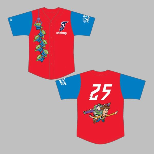 Jacksonville Jumbo Shrimp Toy Story Adult 2025 Jersey 1 1