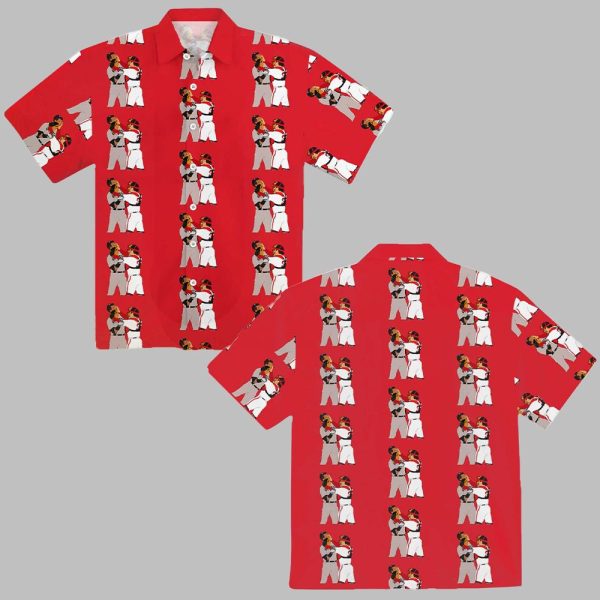 Jason Varitek Alex Rodriguez Brawl Hawaiian Shirt 0