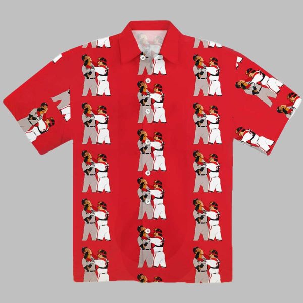 Jason Varitek Alex Rodriguez Brawl Hawaiian Shirt 1