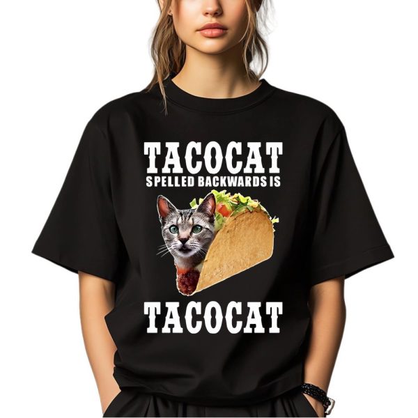 Joey Burrow Cat Tacocat Spelled Backwards Is Tacocat Shirt 2 0