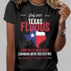 July 2025 Texas Floods Rain Falls Hope Rises Print Casual T Shirt 2